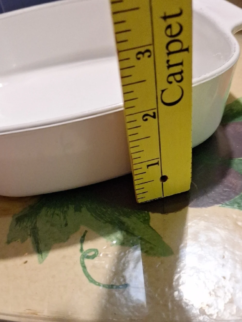 Corningware White Square Ceramic Casserole with Side Handles
